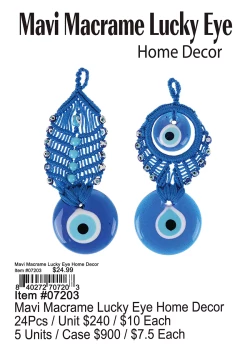 Mavi Macrame Lucky Eye Home Decor